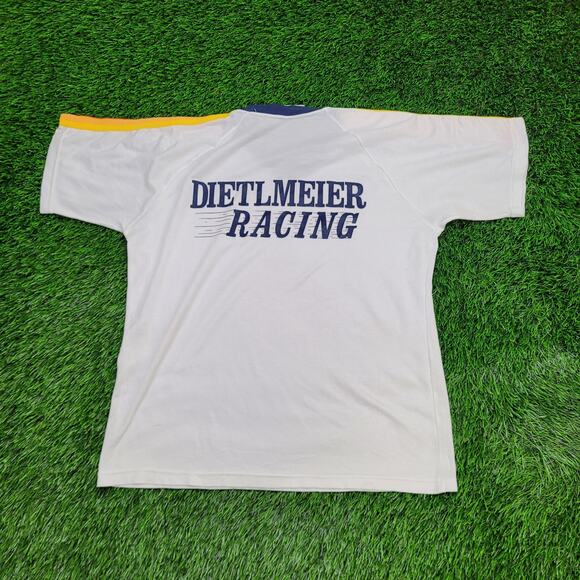 Vintage 80s Dietlmeier Racing Shirt Large 21x25 Motorsports USA - Picture 1 of 15